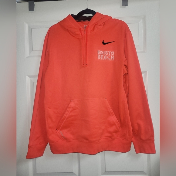 Nike- Unisex - Edisto Beach Tangerine Color Therma Fit Hoodie - Size L - Picture 1 of 6